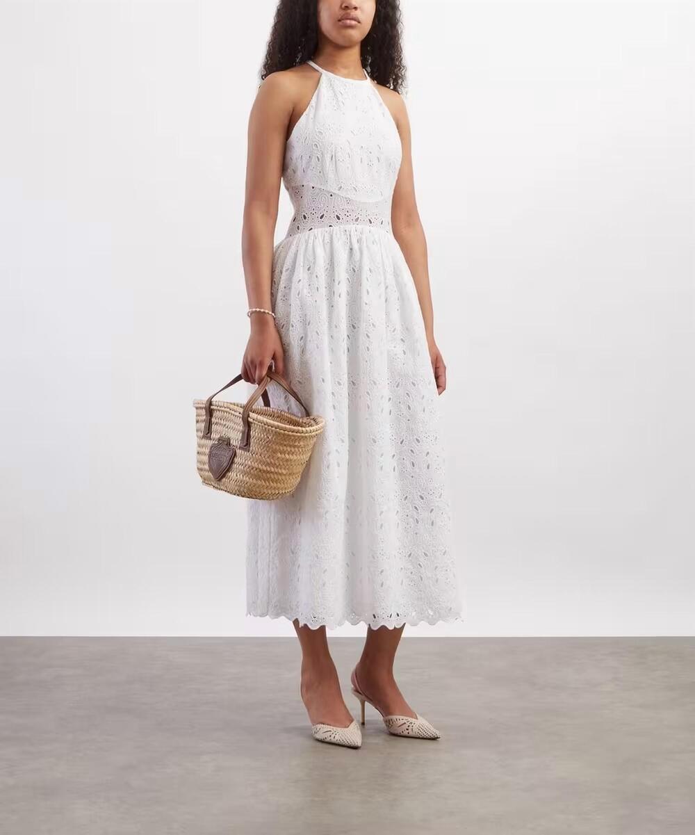 NEW FRAME paisley eyelet dress in white - Picture 3 of 5